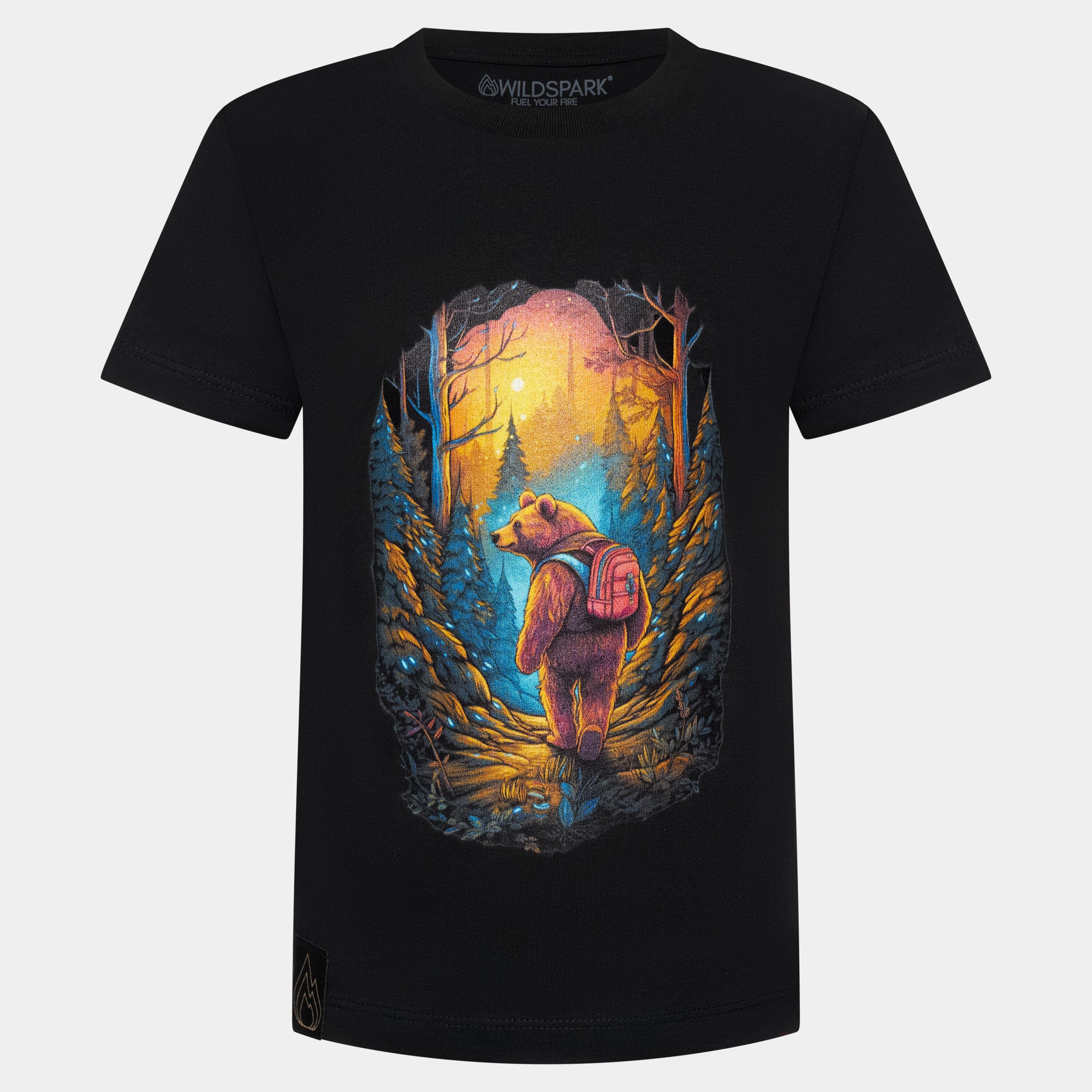 Adventure Time - Kinder Premium Organic Shirt Kids & Babys Wildspark Schwarz 98/104 (3-4) 