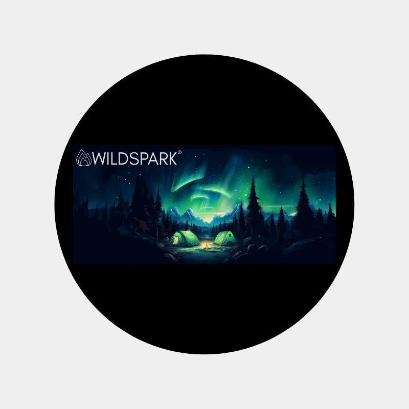 Aurora Borealis Bonfire - Panorama Tasse zweifarbig Trinkgefäße Wildspark 