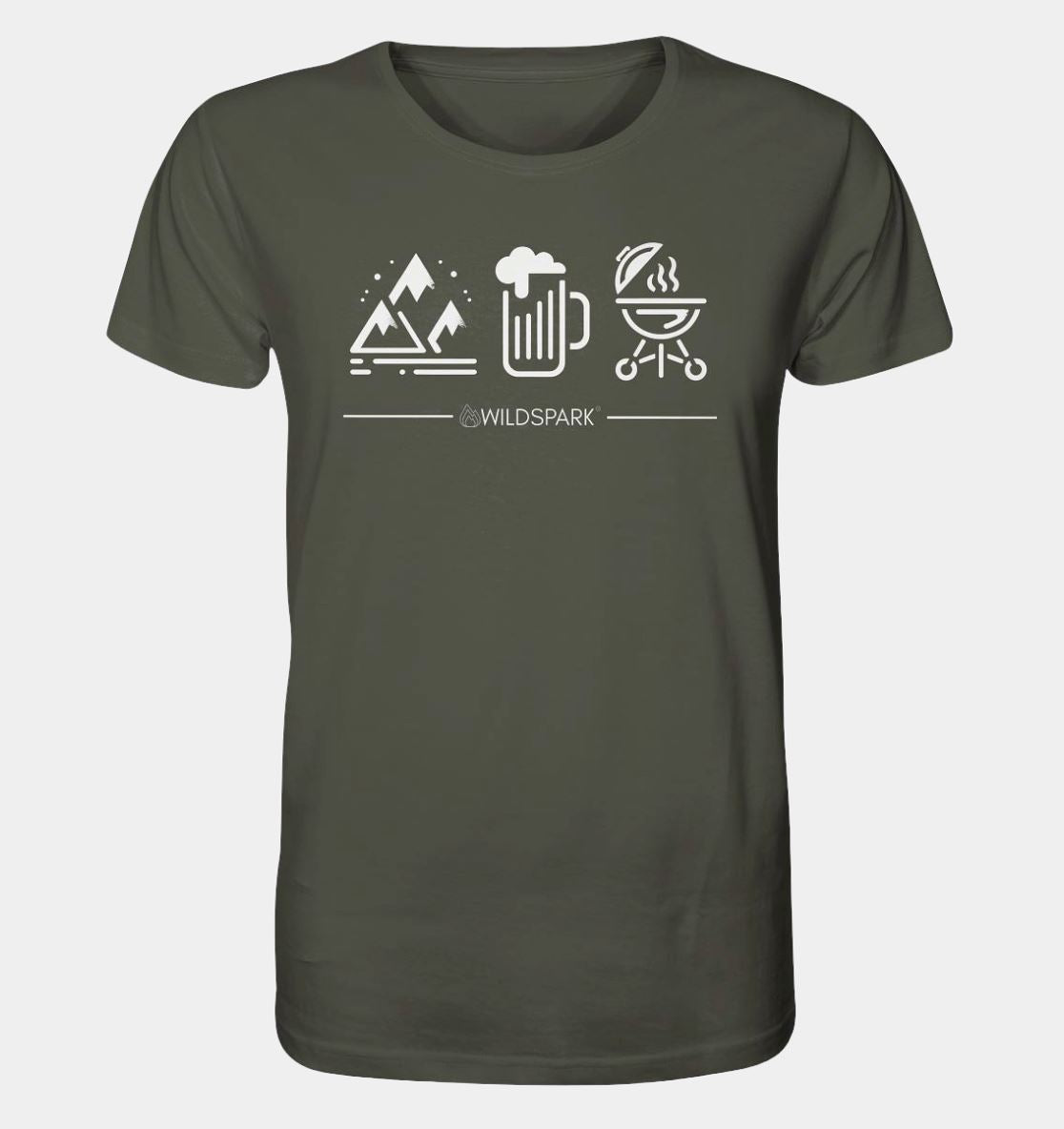 Berge Bier Grillen - Premium Organic Shirt Unisex-Shirts Wildspark 
