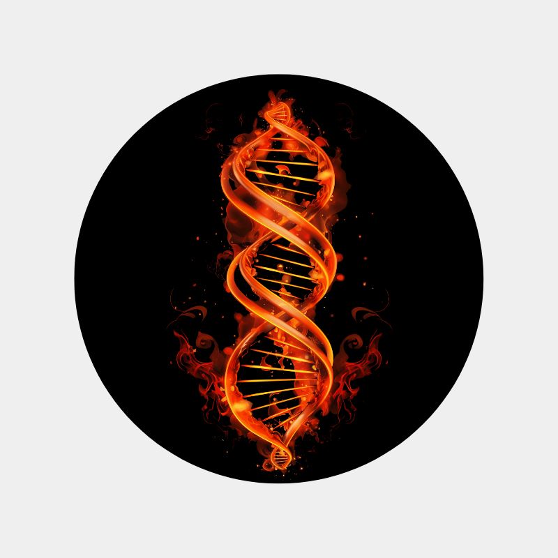 Blazing DNA - Premium Organic Shirt Unisex-Shirts Wildspark 