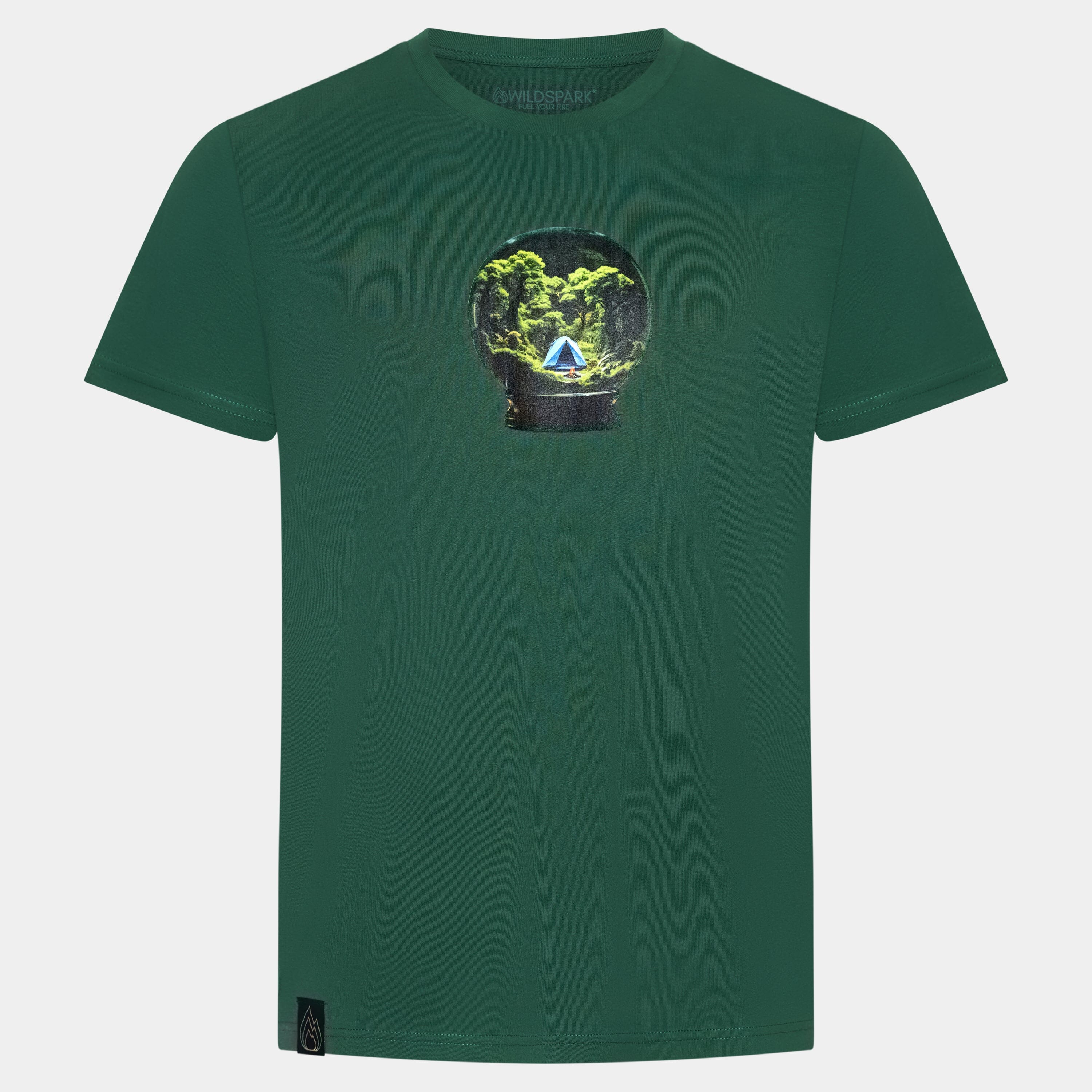 Ethereal Forest - Premium Organic Shirt Unisex-Shirts Wildspark Flaschengrün XS 
