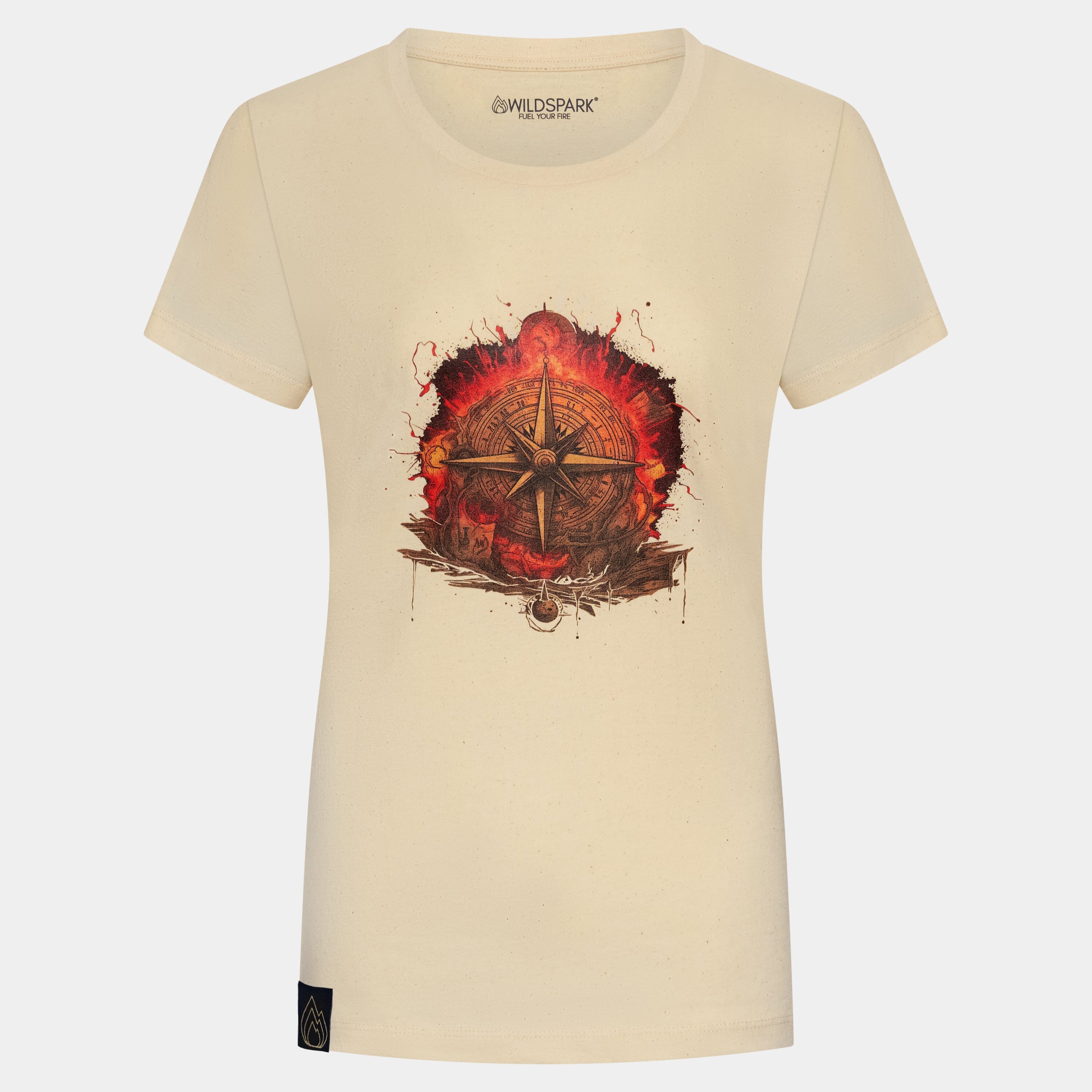 Firelit Navigator - Premium Damen Organic Shirt Lady-Shirts Wildspark Natur S 