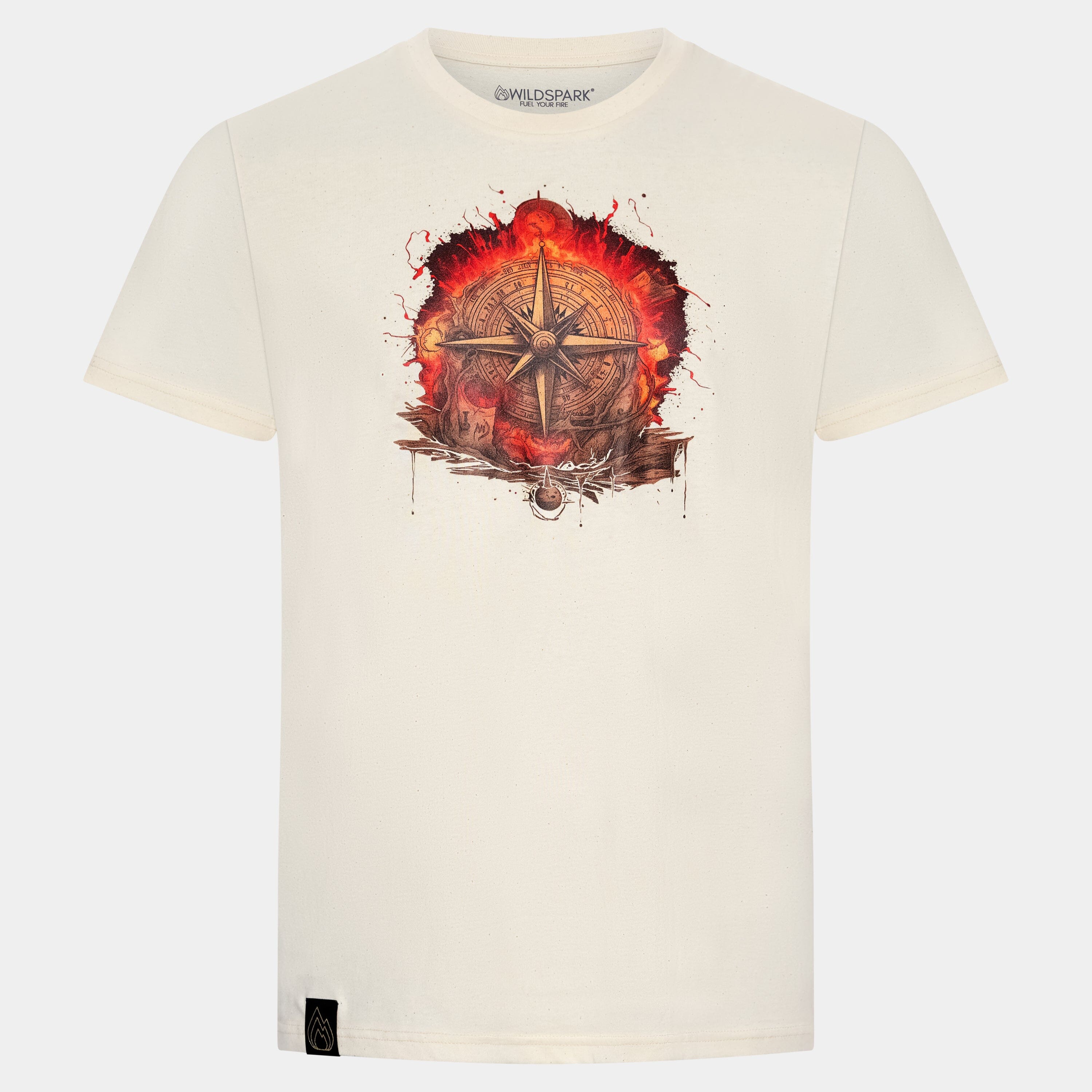 Firelit Navigator - Premium Organic Shirt Unisex-Shirts Wildspark Natur XS 