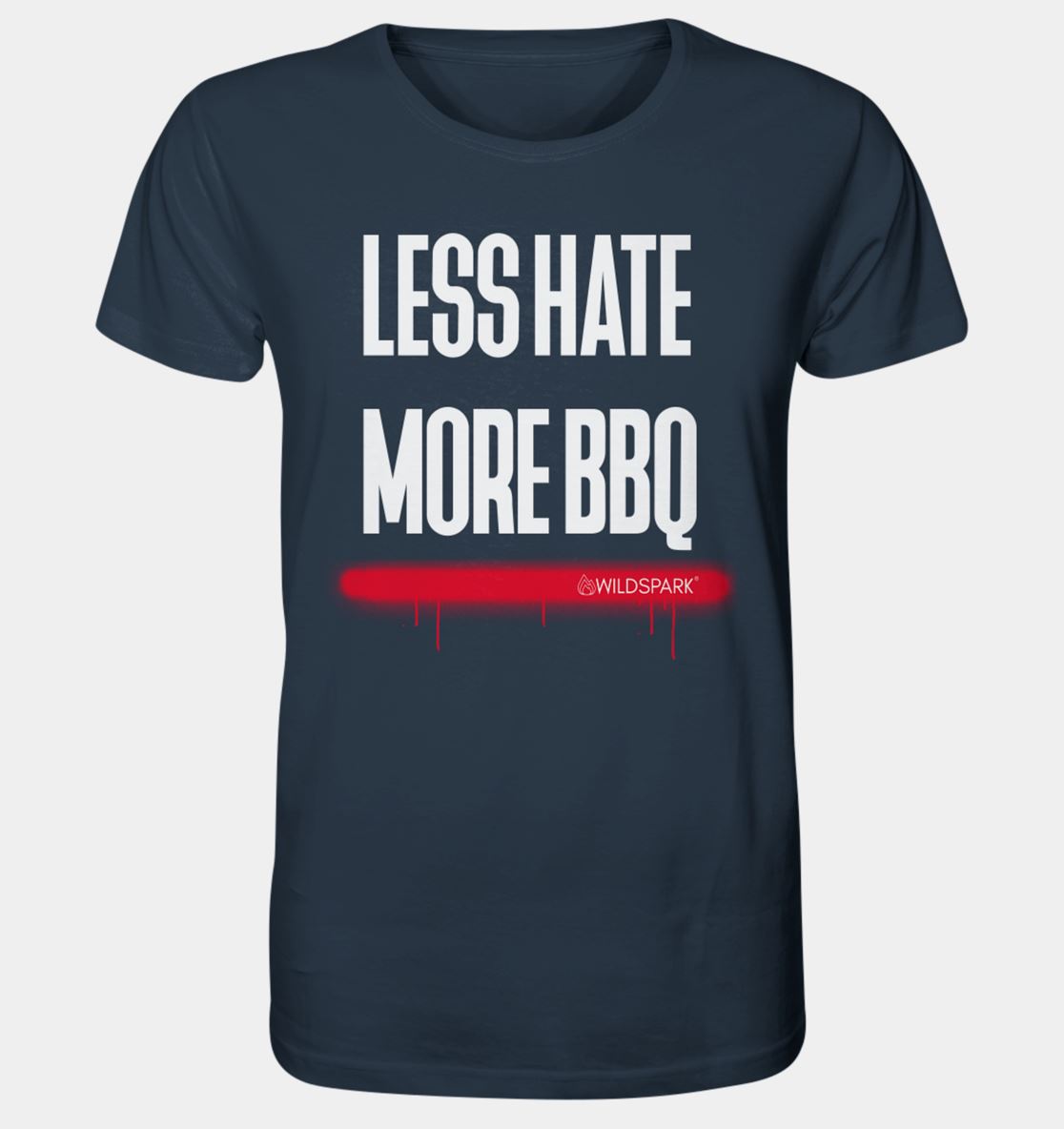 Less Hate More BBQ - Premium Organic Shirt Unisex-Shirts Wildspark 