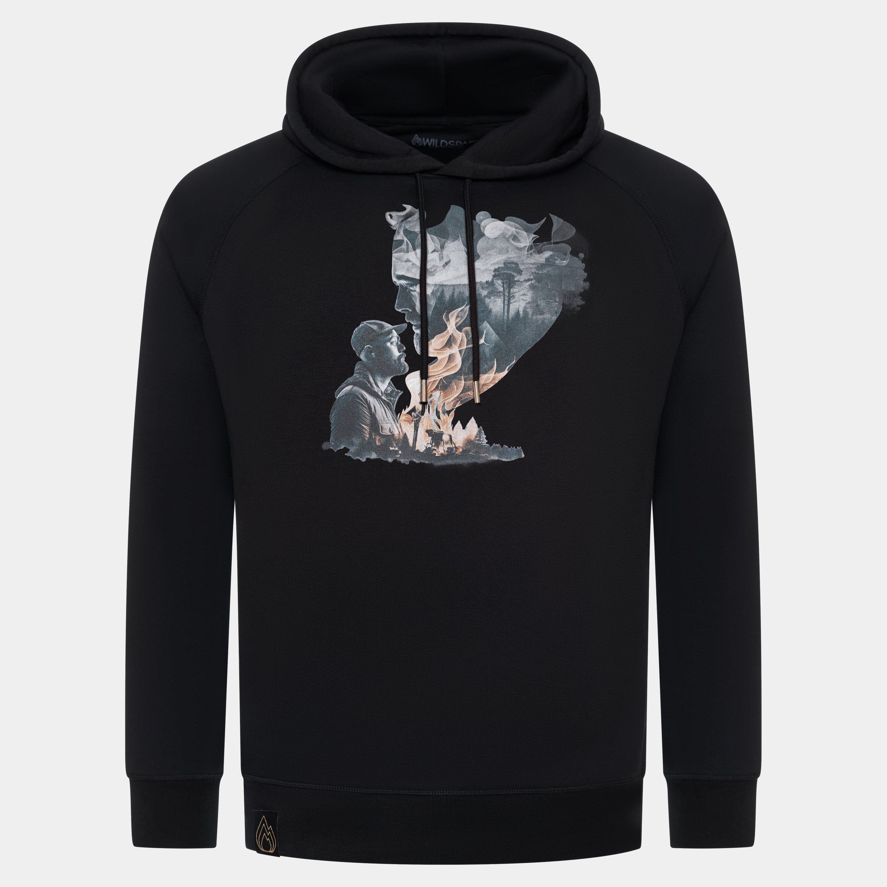 Reflection - Organic Fashion Hoodie Hoodies Wildspark Schwarz XS 