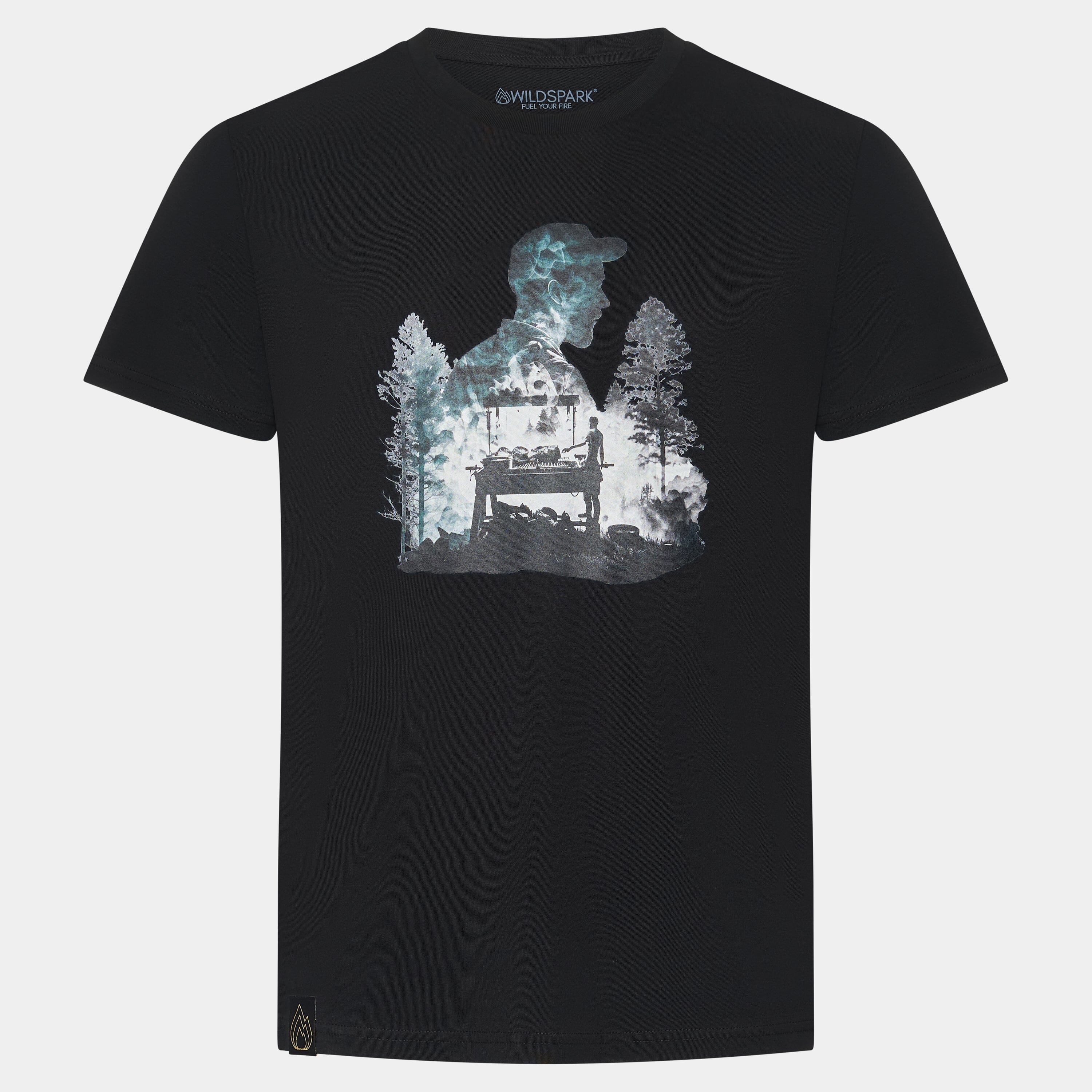 Wildfire Griller - Premium Organic Shirt Unisex-Shirts Wildspark Schwarz XS 