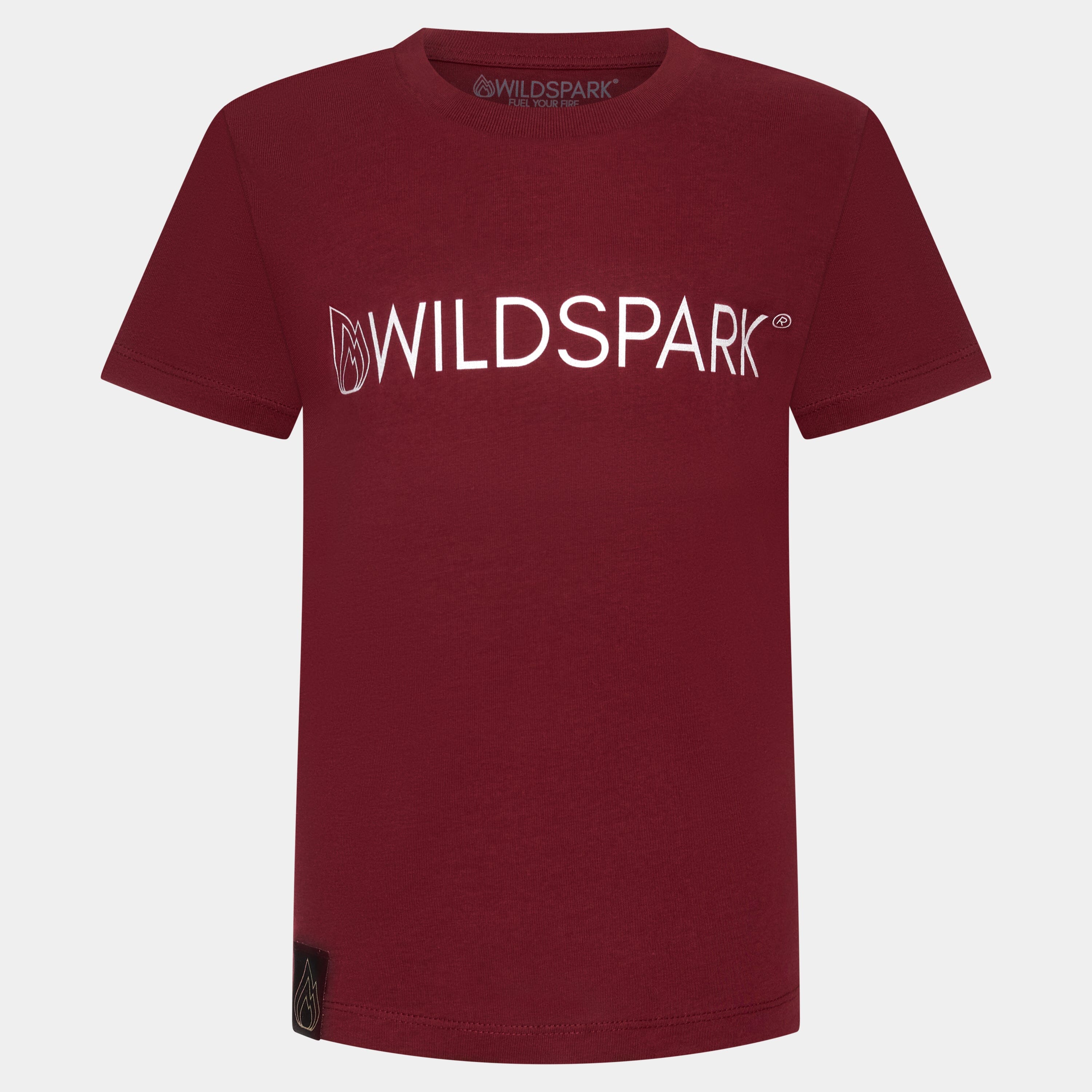 Wildspark Classic - Kinder Premium Organic Shirt Kids & Babys Wildspark Burgunder 98/104 (3-4) 