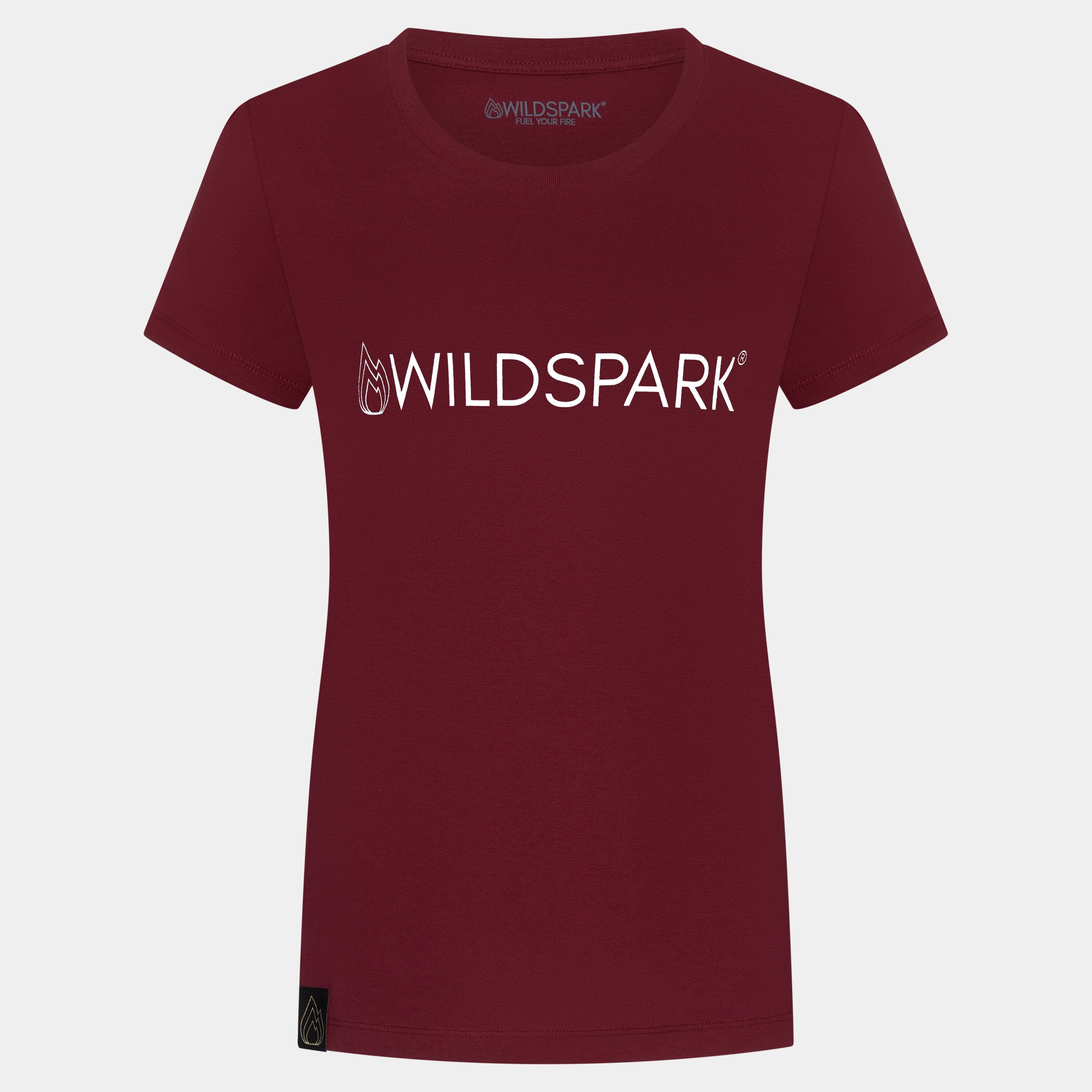 Wildspark Classic - Premium Damen Organic Shirt Lady-Shirts Wildspark Burgunder S 