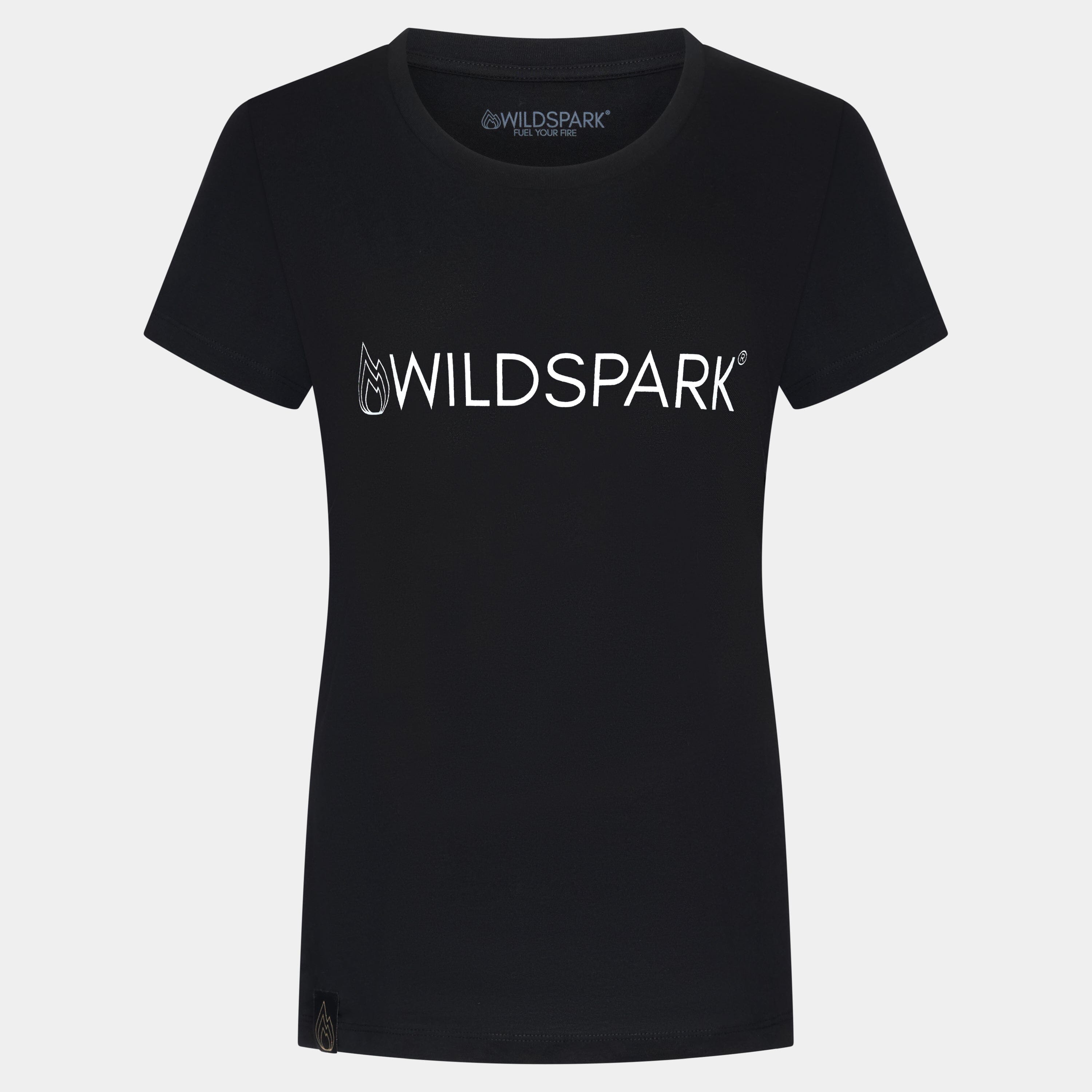 Wildspark Classic - Premium Damen Organic Shirt Lady-Shirts Wildspark Schwarz XS 