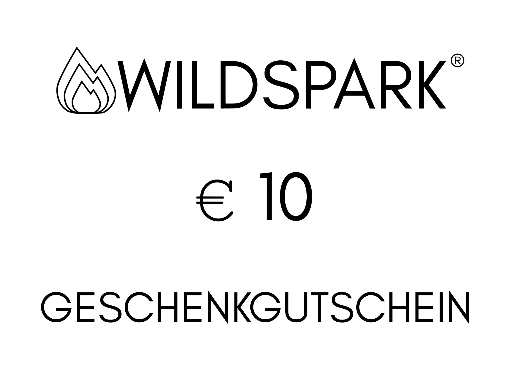 Wildspark-Geschenkgutschein Wildspark 10,00 € 