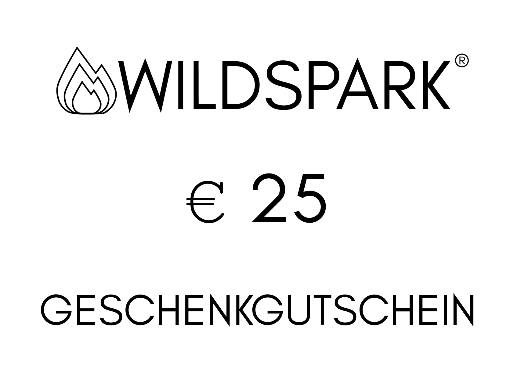 Wildspark-Geschenkgutschein Wildspark 25,00 € 