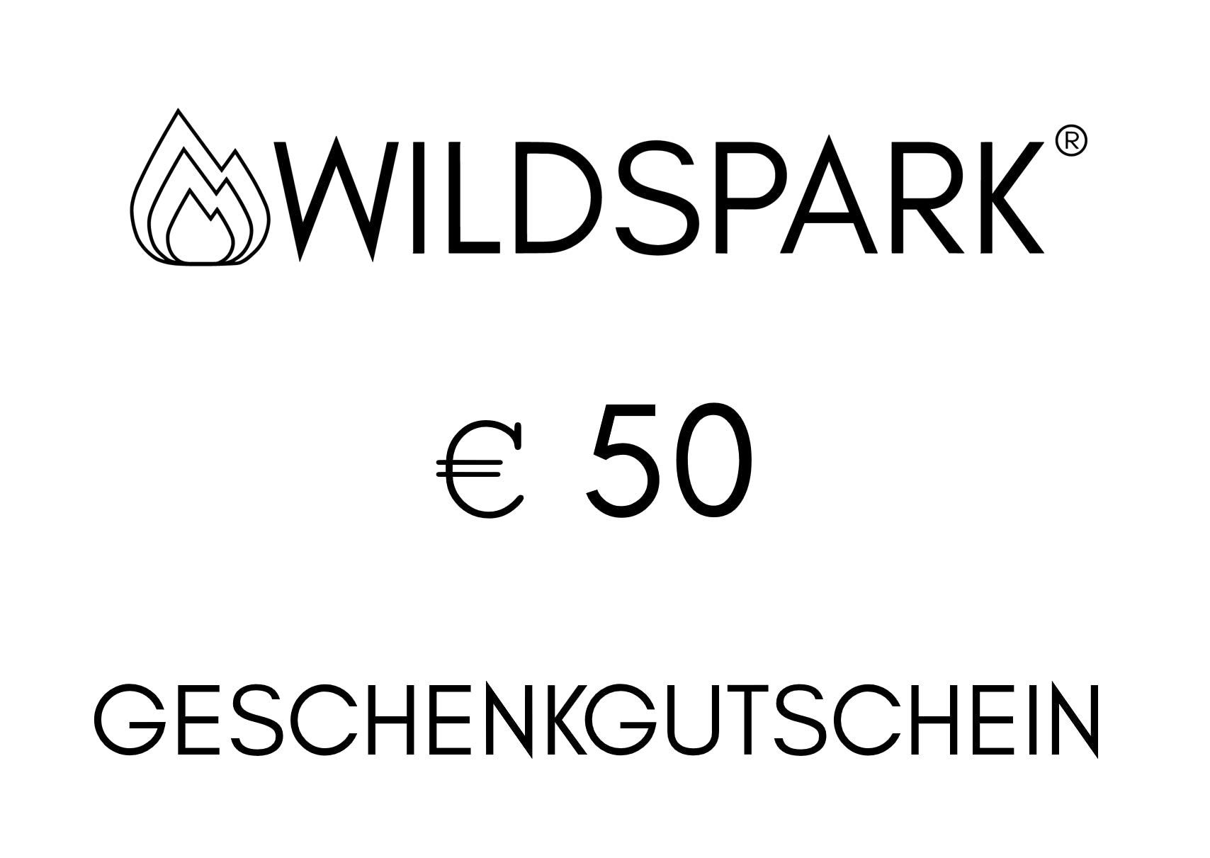 Wildspark-Geschenkgutschein Wildspark 50,00 € 